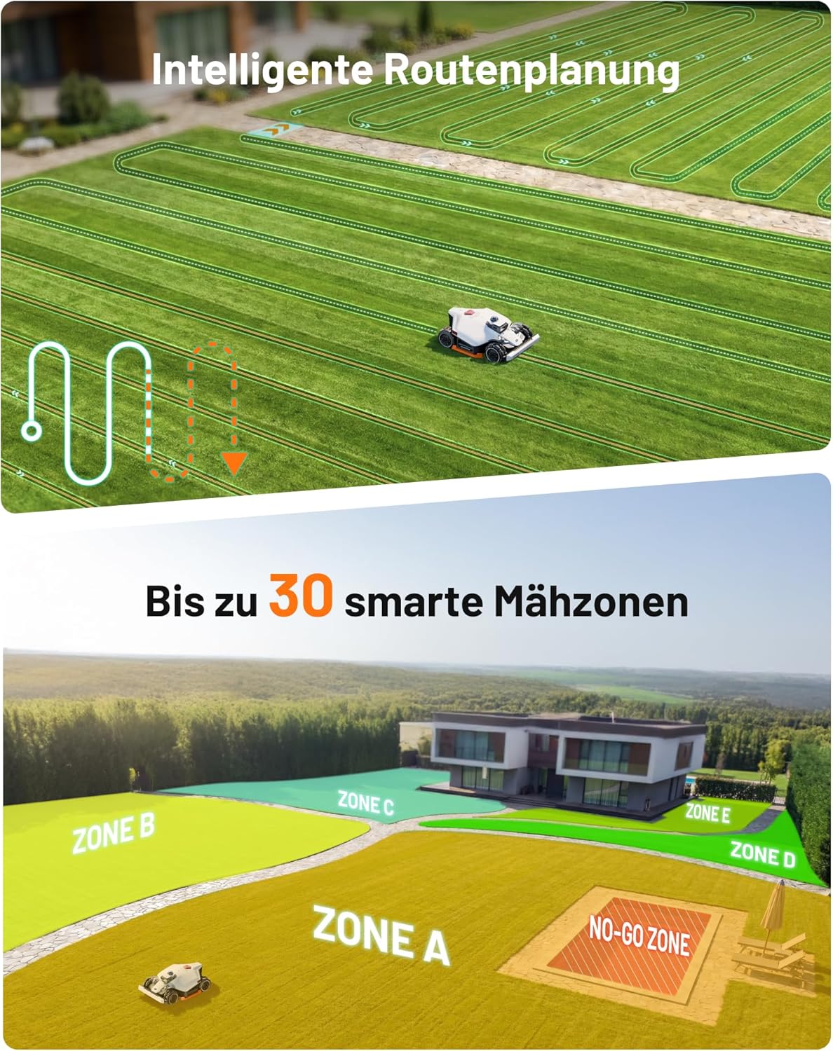 MAMMOTION LUBA 3 AWD 3000 Mähroboter ohne Begrenzungskabel für 3000㎡