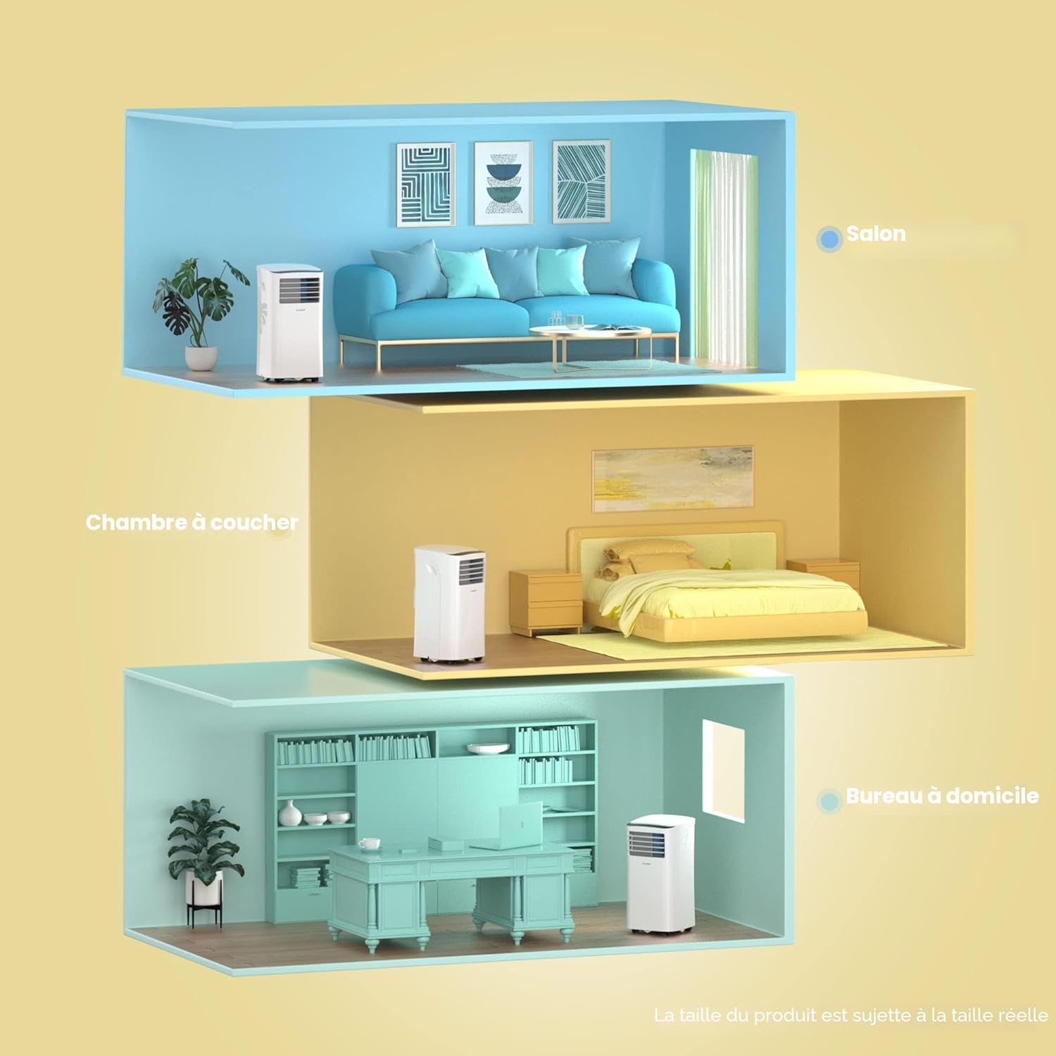 Comfee MPPH-09CRN7 Portable Air Conditioner 9000 BTU 2.6 kW Follow Me R290 Class A up to 33m²